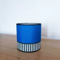 abat-jour diamètre 15cm lampions bleu indigo