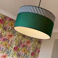 abat jour vert jaguar 45cm collection lampions