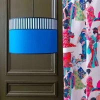 Collection lampions diamètre 45cm bleu indigo