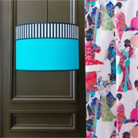 Collection lampions diamètre 45cm bleu turquoise