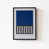 Affiche A4 Bleu Indigo