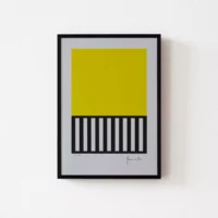 Affiche A4 Jaune citron
