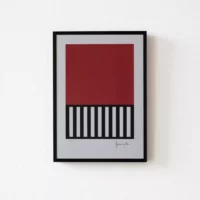 Affiche lampions rouge vitis