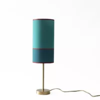 Lampe Massara 30cm abat jour 1530 bleu turquoise bleu canard