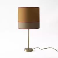Lampe Massara 30cm abat jour 2524 beige moka beige noisette