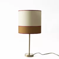 Lampe Massara 30cm abat jour 2524 beige moka blanc arum