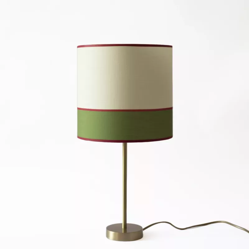 Lampe MASSARA pied 30cm diam.25 vert avocat vert jaguar
