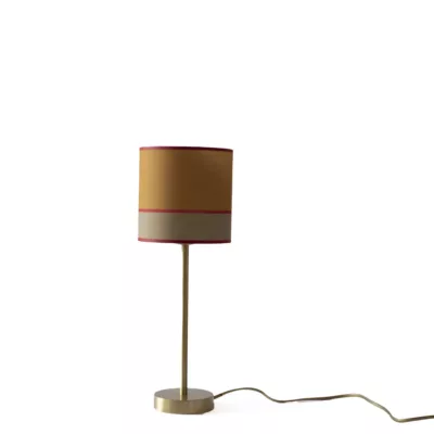 Lampe MASSARA pied 30cm diam.15cm hauteur 15cm beige moka beige noisette