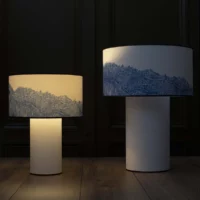 lampe Oumi diamètre 35cm allumée