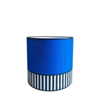 abat-jour lampions 25 cm bleu indigo