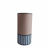 abat-jour diamètre 15cm hauteur 30cm lampions beige noisette