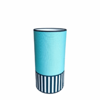 abat-jour diam 15cm hauteur30cm bleu lagon