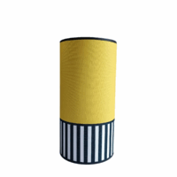 abat-jour diam 15cm hauteur30cm jaune safran