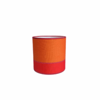 abat-jour orange sanguine et rouge sherry diamètre 15cm