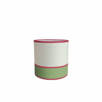 abat-jour vert avocat et blanc arum