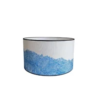 abat-jour Oumi bleu indigo diamètre 35cm hauteur 24cm
