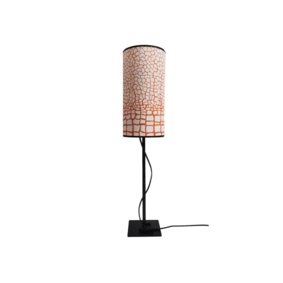 Lampe pied signature 45cm Roma orange sanguine