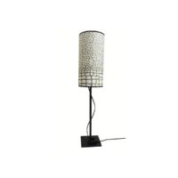 Lampe pied signature 45cm Roma vert avocat