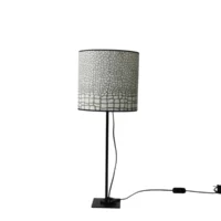 lampe signature pied 45cm abat-jour diamètre 25cm vert avocat