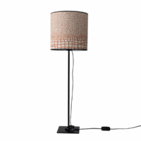 lampe Roma pied 60cm orange sanguine